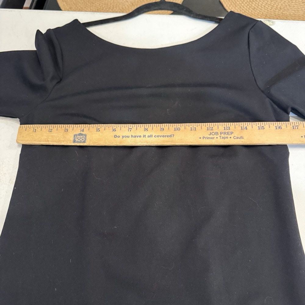 Elie Tahari‎ Dress  Black Davis Sheath 3/4 Sleeve Business Cocktail Size 8 $198 - Picture 6 of 10